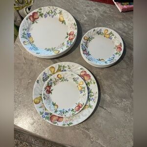 Corelle (Corning) Chutney Dinner/Salad Plate Set 7 of each)